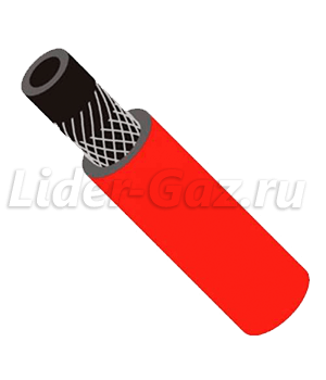 Рукав газовый 6,3 мм красный 1 класс, Беларусь