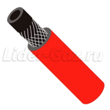 Рукав газовый 9,0 мм красный 1 класс