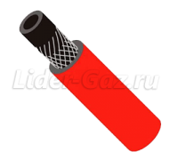 Рукав газовый 9,0 мм красный 1 класс